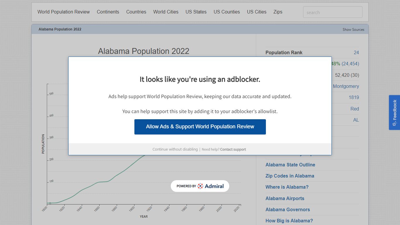 Alabama Population 2022 (Demographics, Maps, Graphs)